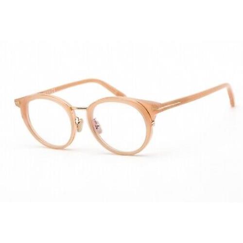 Tom Ford FT5784-D-B 072 Eyeglasses Shiny Semi-milky Pink Frame 48 Mm