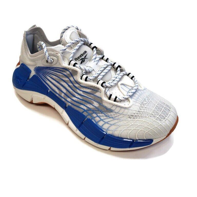 Reebok Zig Kinetica II Running Shoes Mens Size 4.5 Womens 6 FX3019 White Blue
