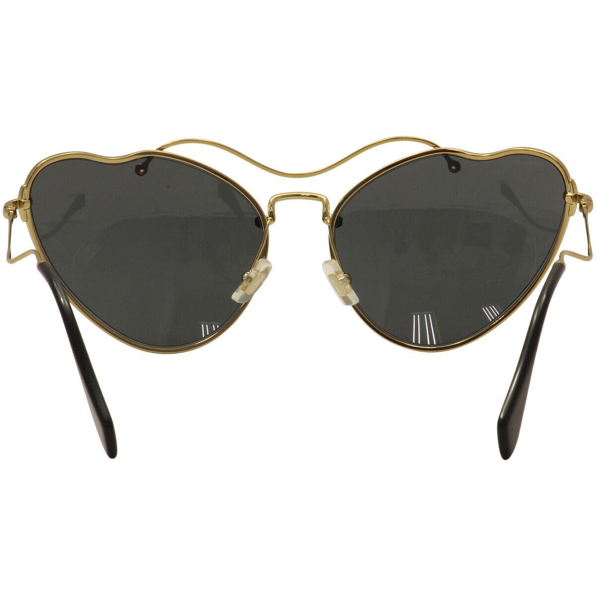 Miu Miu Women`s SMU55R SM/U55R 7OE-1A1 Antique Gold/black Sunglasses 65mm