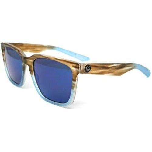 Dragon DR Baile LL 440 Ocean Horn Sunglasses with Blue Mirror Lenses - Ocean Horn Sky Blue Ion, Frame: , Lens: Blue