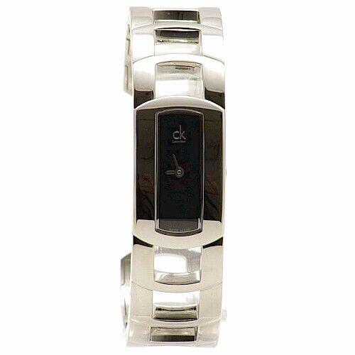 Calvin Klein Women`s K3Y2M11F Silver Cuff Bracelet Analog Watch