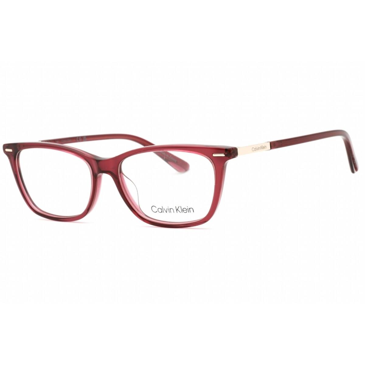 Calvin Klein Women`s Eyeglasses Burgundy Rectangular Full Rim Frame CK22506 605