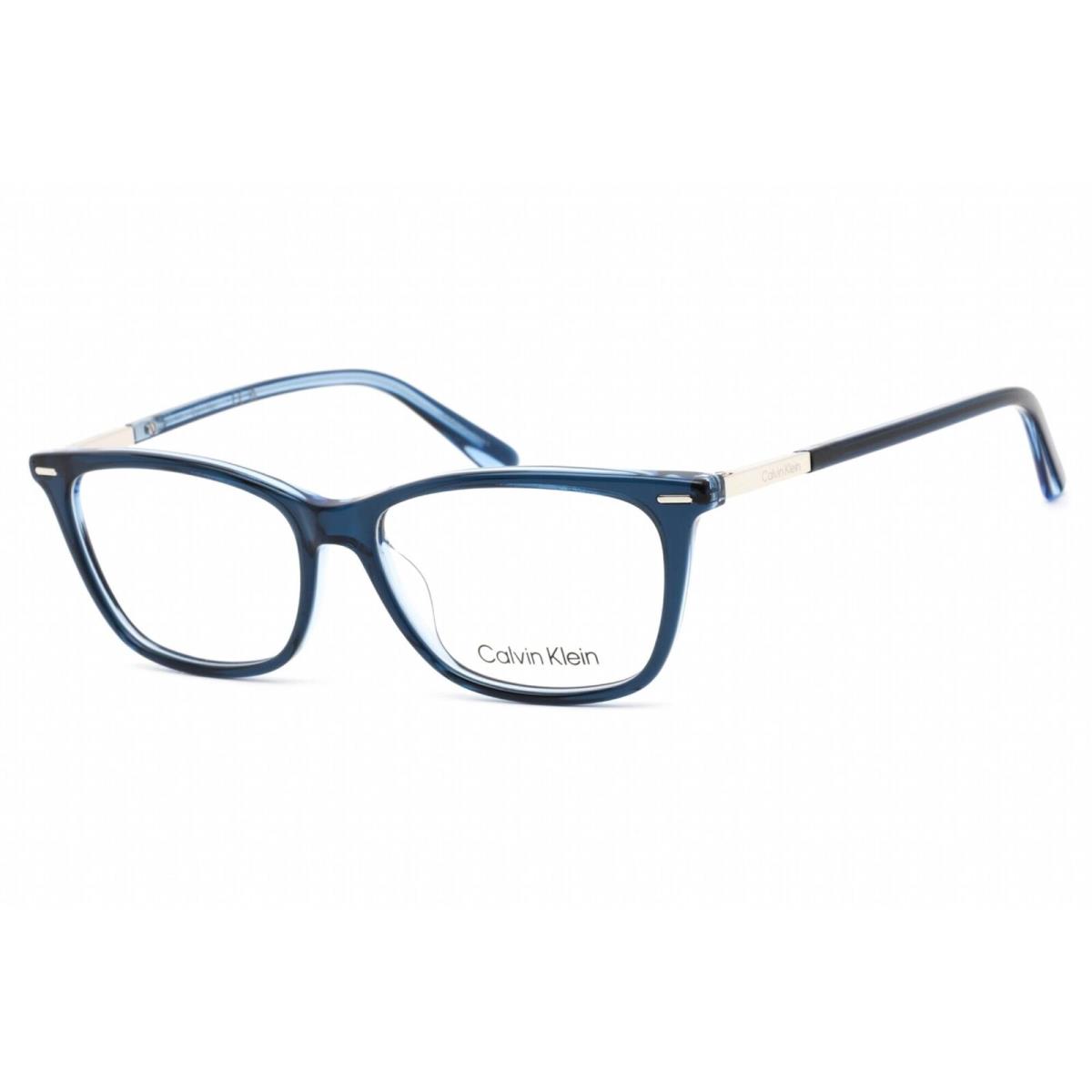 Calvin Klein Women`s Eyeglasses Blue Plastic Rectangular Shape Frame CK22506 438