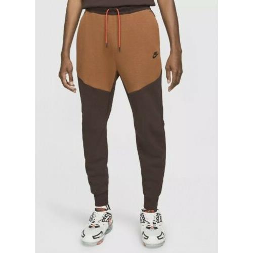 Nike Nsw Tech Fleece Jogger Pants Men`s Sz XS CU4495-203 Brown Basalt
