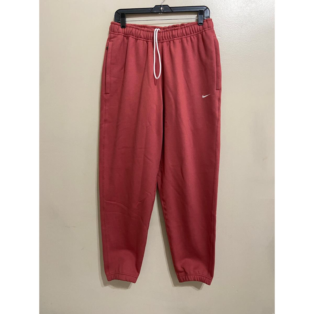 Nike Nikelab Nrg Solo Swoosh Fleece Pants Canyon Rust Mens XL CW5460-691