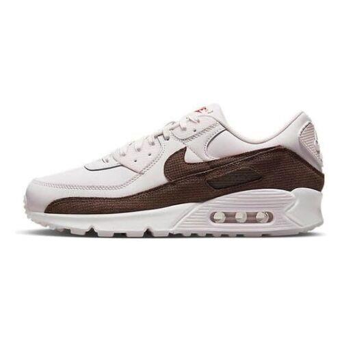 Nike Mens Air Max 90 Running Shoes 8.5 Pearl Pink/baroque Brown/picante Red/ba - Brown