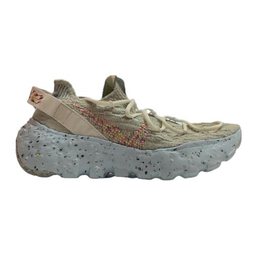 Nike Womens Space Hippie 04 CD3476 102 Photon Dust Lace Up Sneaker Shoes Size 9 - Multicolor
