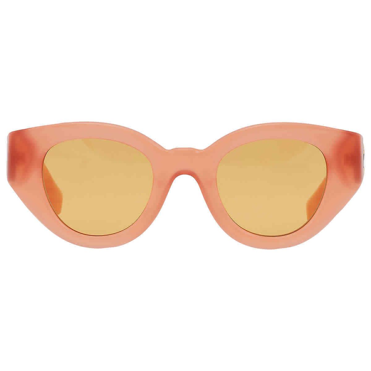 Burberry Meadow Orange Oval Ladies Sunglasses BE4390 4068/7 47 BE4390 4068/7 47