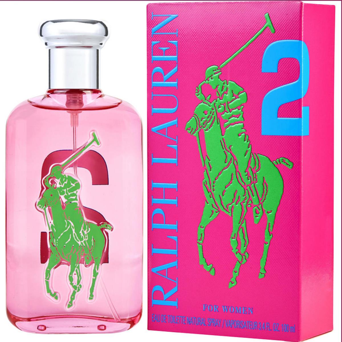 Polo Big Pony 2 by Ralph Lauren 3.4oz Edt For Women Box