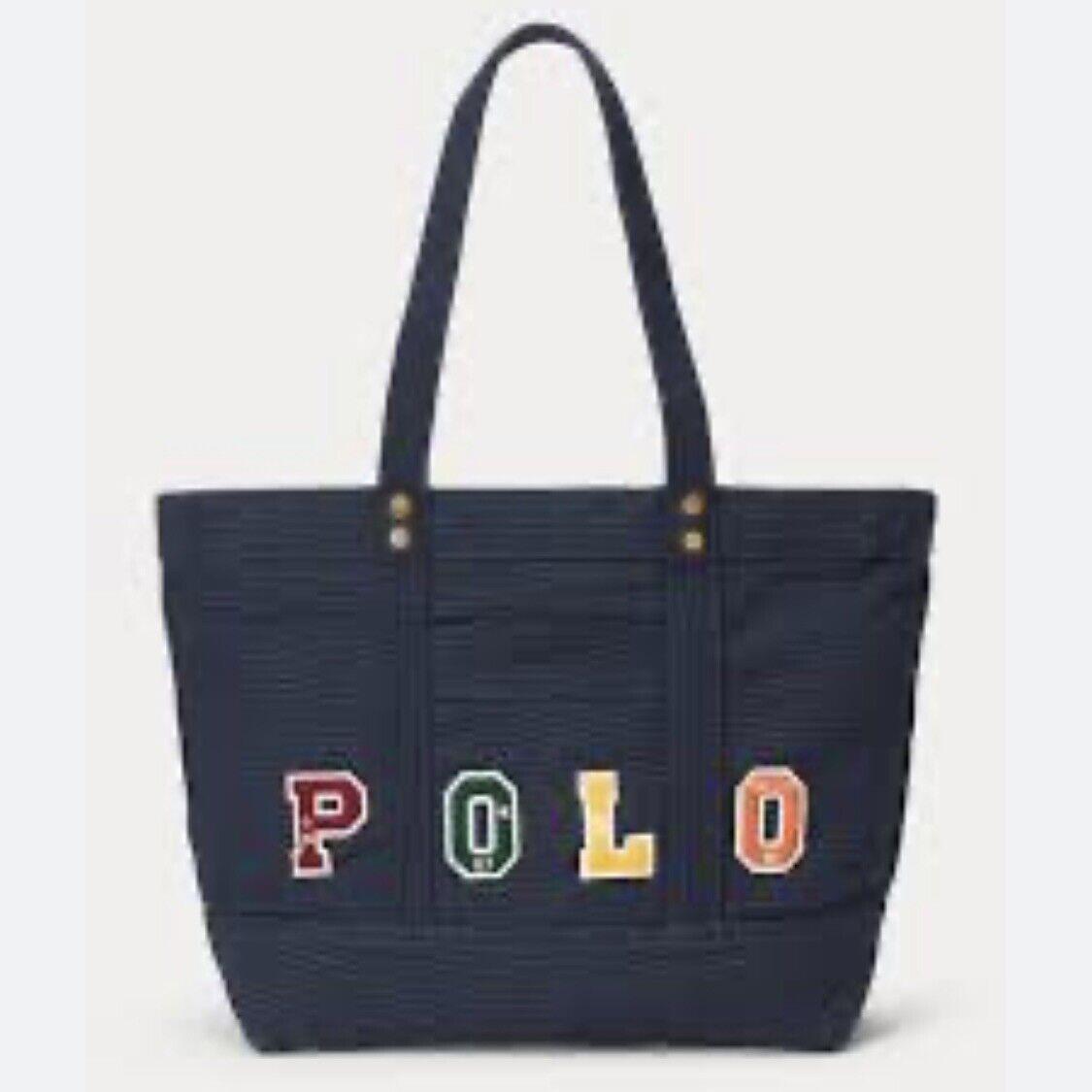 Polo Ralph Lauren Patchwork Canvas Tote Bag