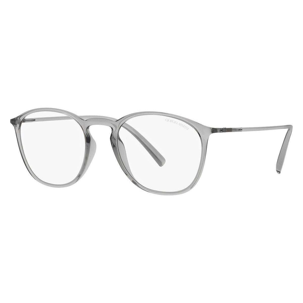 Giorgio Armani AR8186U Sunglasses Men Square 52mm - Frame: Transparent Gray / Photo Clear To Dark Brown, Lens: Photo Clear To Dark Brown