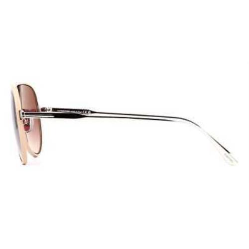 Tom Ford sunglasses  - Frame: Nude Silver, Lens: Brown 2