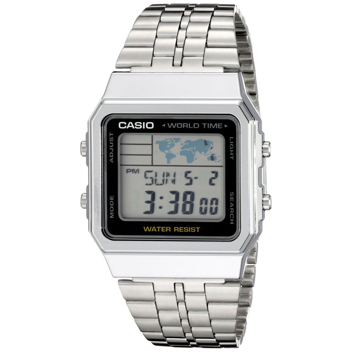 Casio A500WA-1ACF Men`s Watch Classic Digital Display Quartz Silver