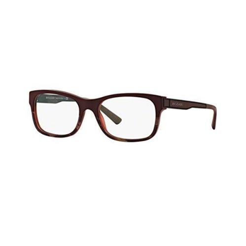 Bvlgari Mens Sand Red On Horn BV 3027 5359 Eyeglasses 54mm