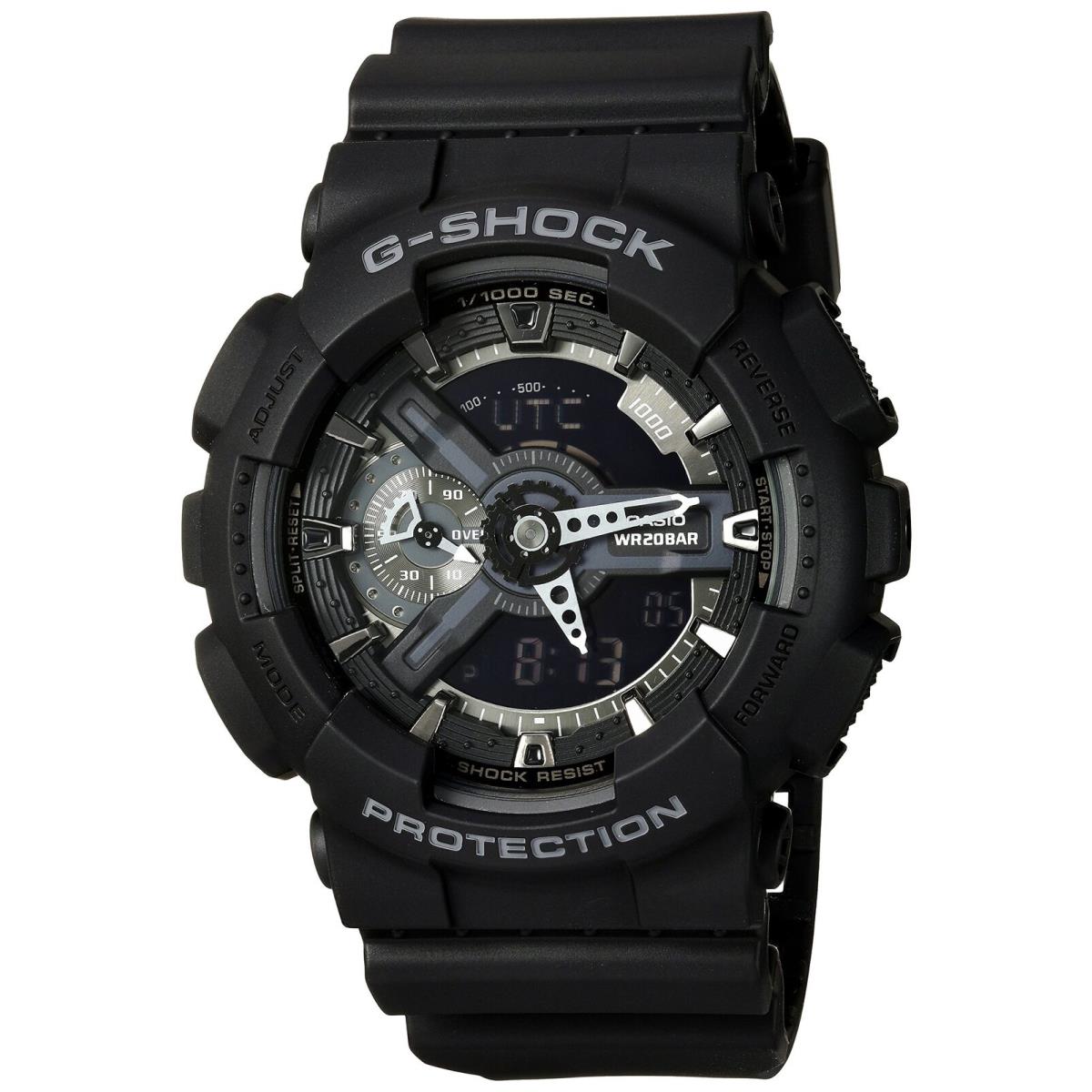 Casio G-shock Mens Analog Digital Wristwatch GA-110-1BCR