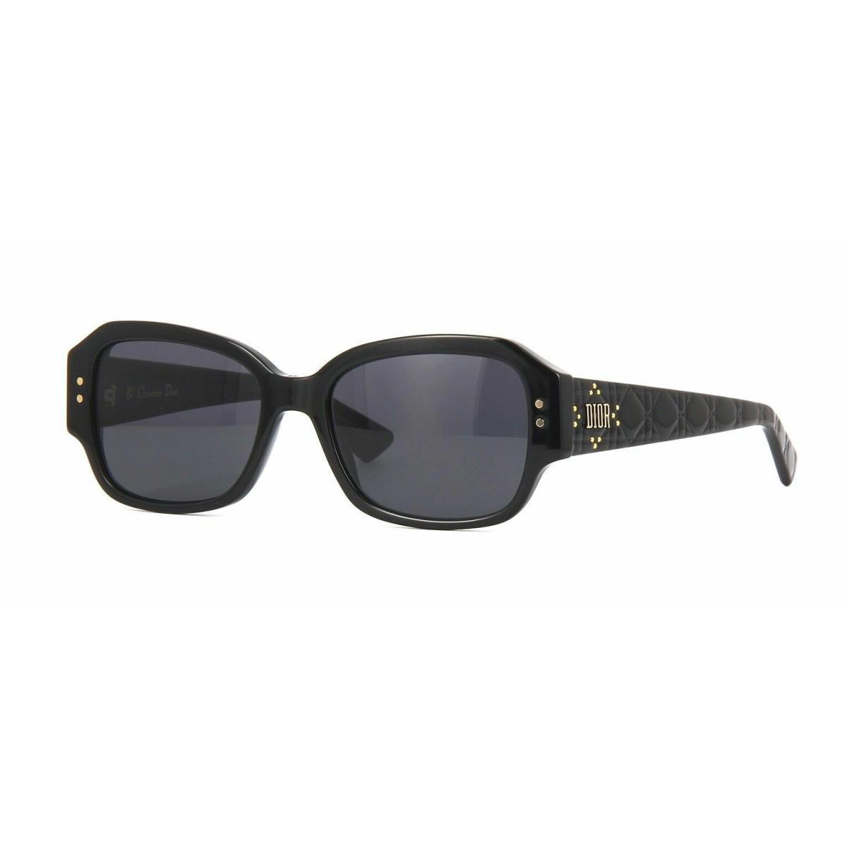 Dior Lady Dior Studs 5 54mm Black Rectangle Woman`s Sunglasses S1129