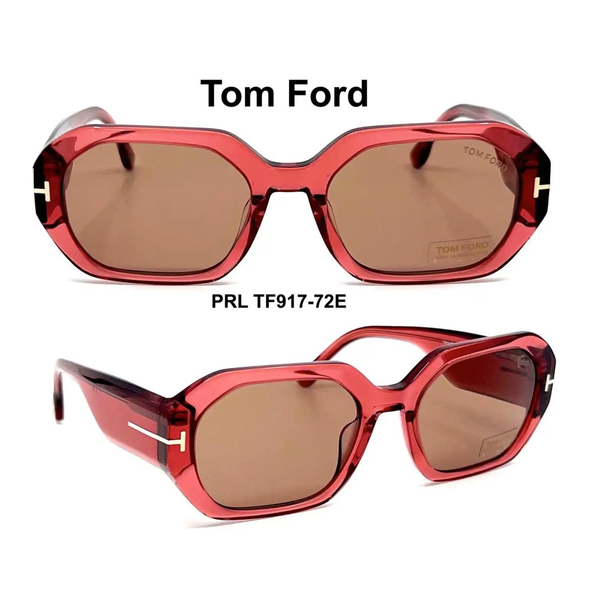 Tom Ford TF 917 72E Veronique Sunglasses Pink Brown FT 917 72E