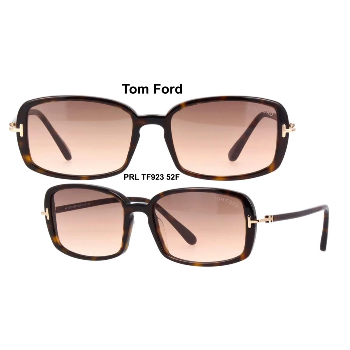 Tom Ford TF 923 52F Bonham Sunglasses Dark Havana Brown Gradient FT 923 52F