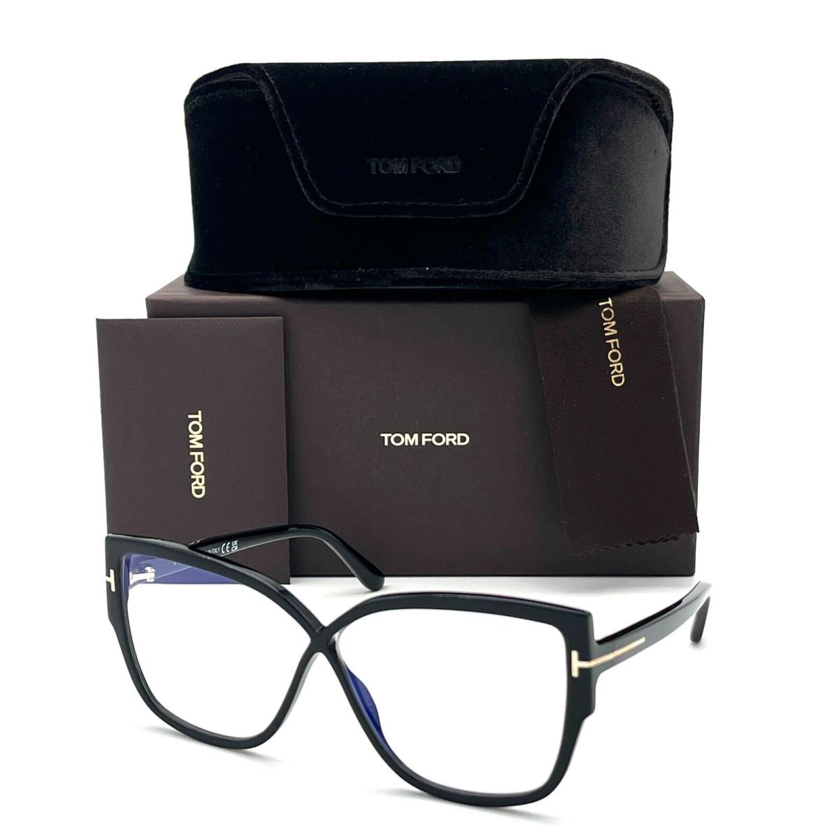 Tom Ford FT5828-B Black / Blue Block 60mm Eyeglasses TF5828-B