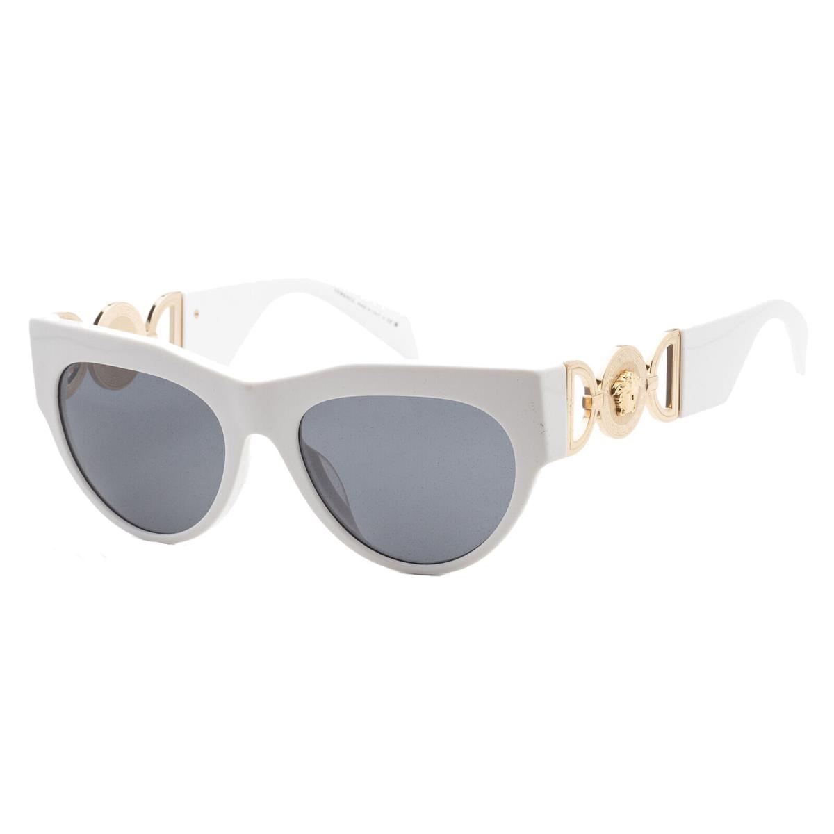 Versace Oversized White Rounded Sunglasses - VE4440U-31487-56 - Made in Italy