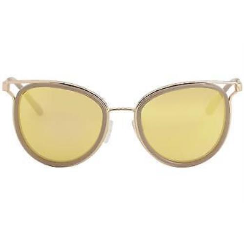 Michael Kors Havana MK1025 MK/1025 12017J Rose Gold/pink Round Sunglasses 52mm