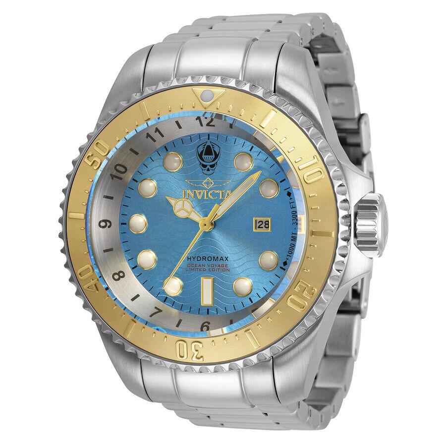 Invicta Hydromax Quartz Light Blue Dial Men`s Watch 35145