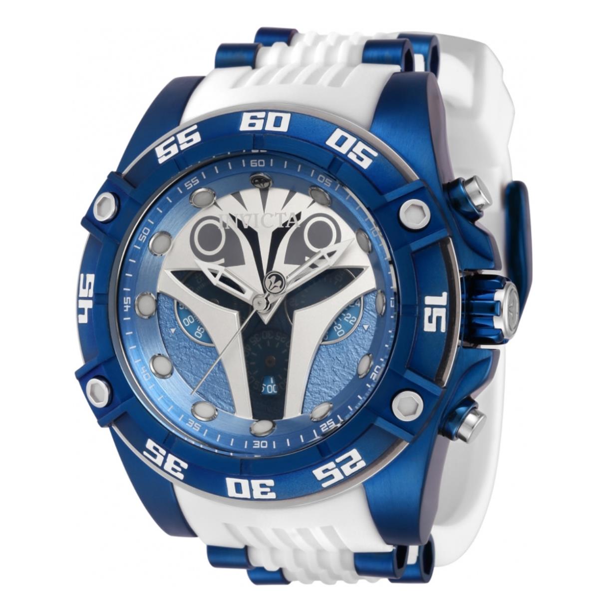 Invicta Star Wars Bo Katan Mens 52mm Limited Edition White Chrono Watch 41281