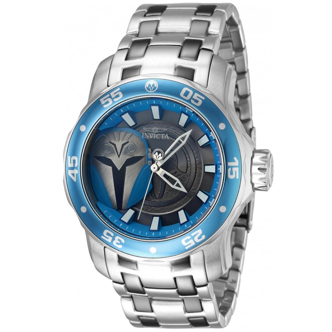 Invicta Star Wars Bo Katan Mens 48mm Limited Edition Silver Quartz Watch 41377