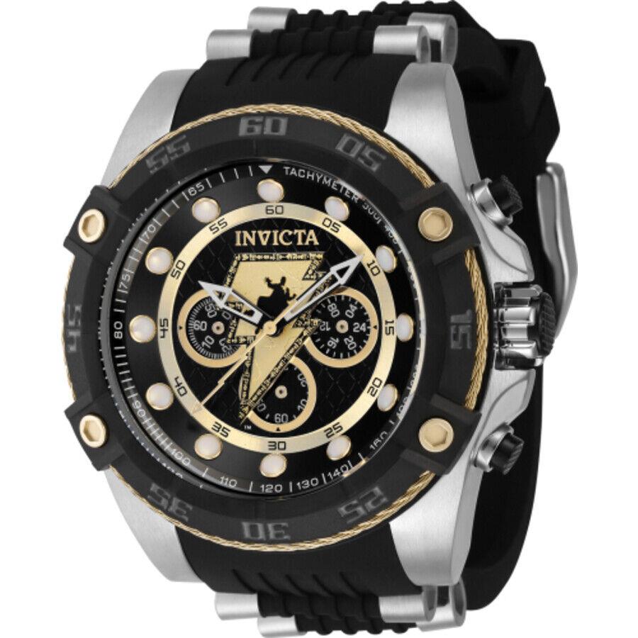 Invicta DC Comics Black Adam Chronograph Gmt Quartz Black Dial Men`s Watch 41250