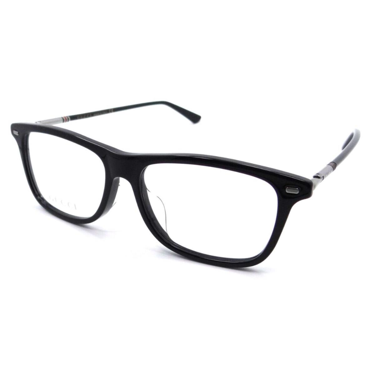 Gucci Eyeglasses Frames GG0519OA 005 55-16-145 Black / Ruthenium Made in Italy