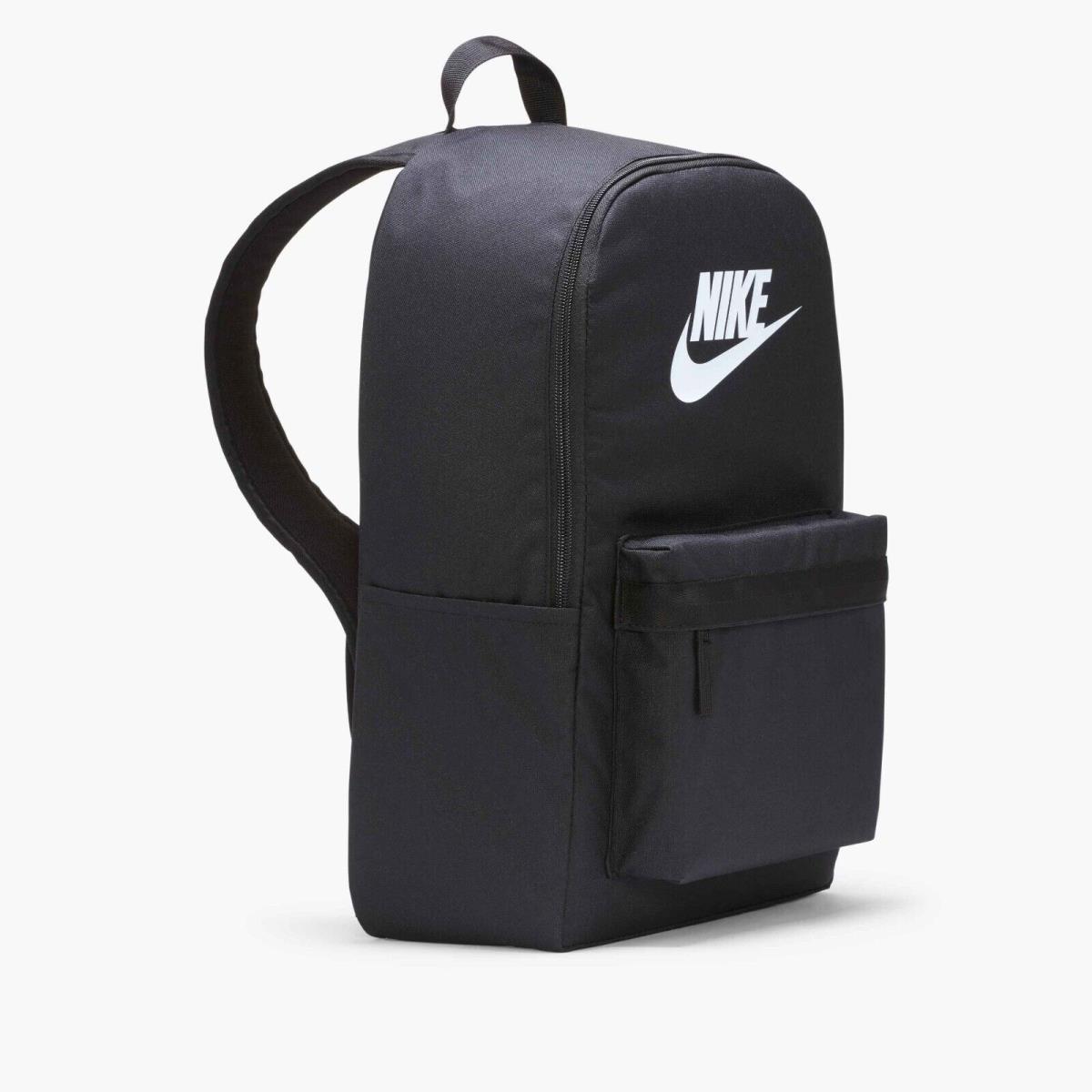 Nike Heritage Backpack 25L Black/white School Book Laptop Bag DC4244-010