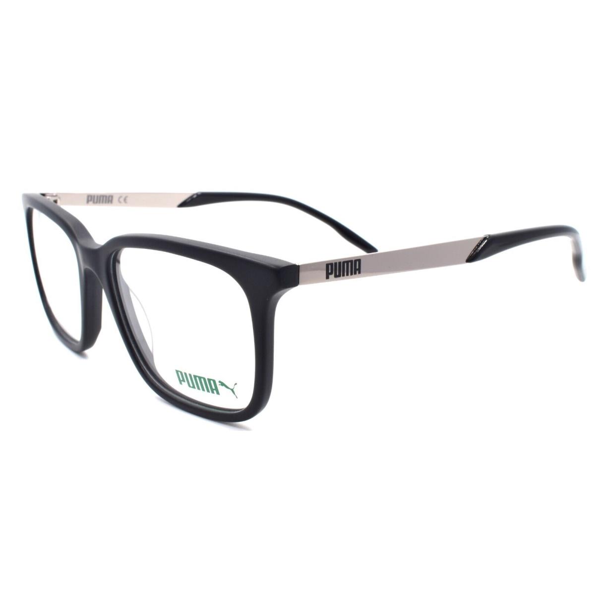 Puma PE0134O 001 Eyeglasses Frames 52-16-135 Black / Ruthenium