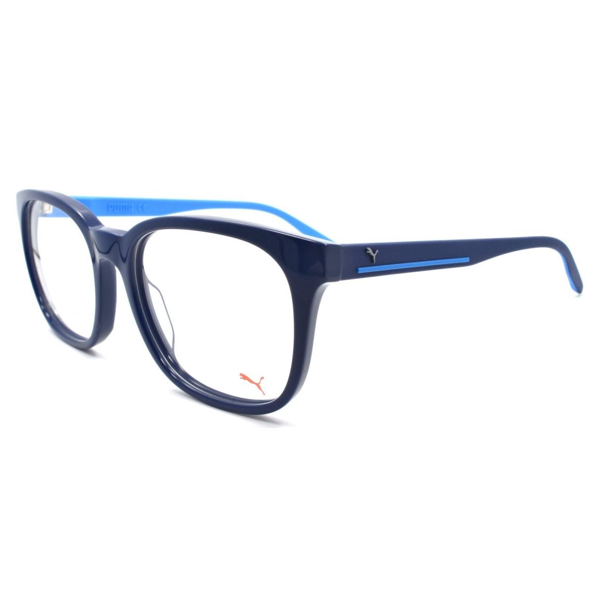 Puma PU0290O 004 Eyeglasses Frames 55-18-150 Blue