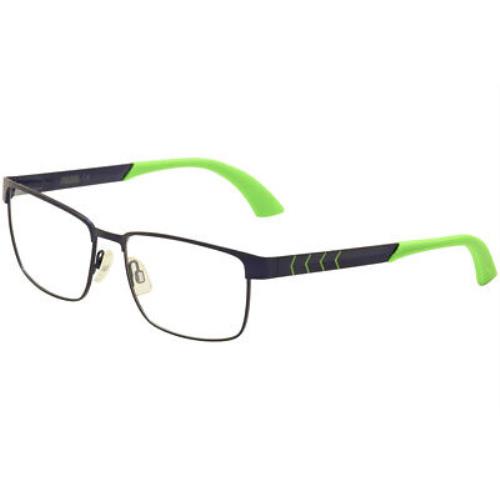 Puma Eyeglasses PU0050O PU/0050O 007 Blue/green Full Rim Optical Frame 57mm