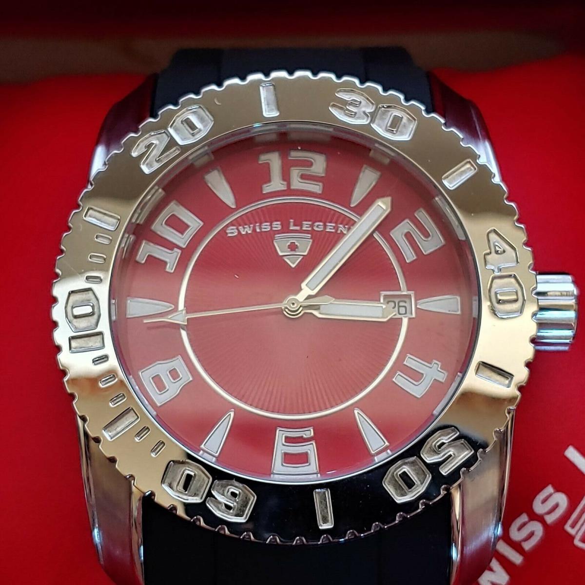 Swiss Legend 20068-05 Commander Collection Red Dial Watch