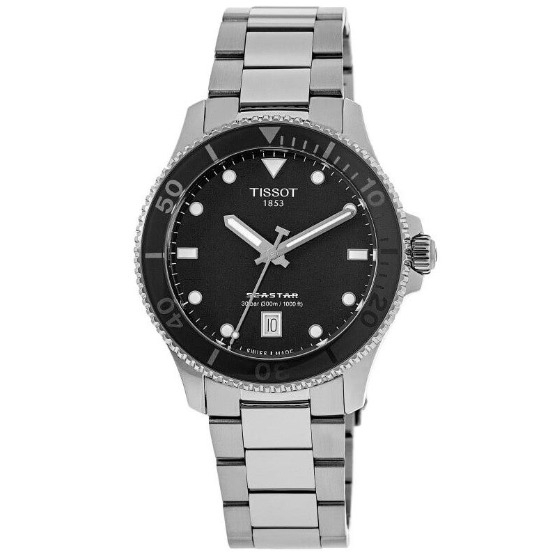 Tissot Seastar 1000 Black Dial Steel Unisex Watch T120.210.11.051.00