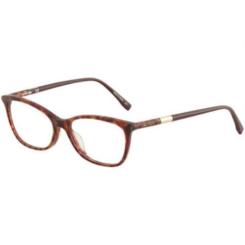 Lacoste Women`s Eyeglasses L2791 L/2791 615 Striped Red Optical Frame 54mm