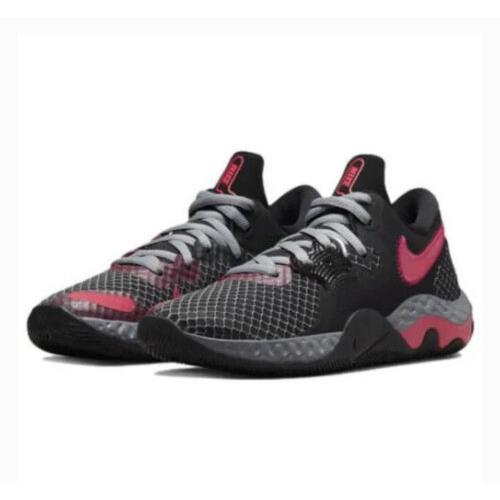 Men Nike Renew Elevate 2 Basketball Shoes Black/siren Red/pink Prime CW3406-008 - Black/Siren Red/Pink prime/Grey