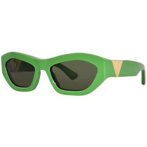 Bottega Veneta BV1221S 003 Sunglasses Women`s Green/green 54mm