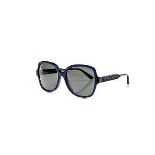 Bottega Veneta Women`s BV0015SA 004 Acetate Frame Blue Smoke Sunglasses