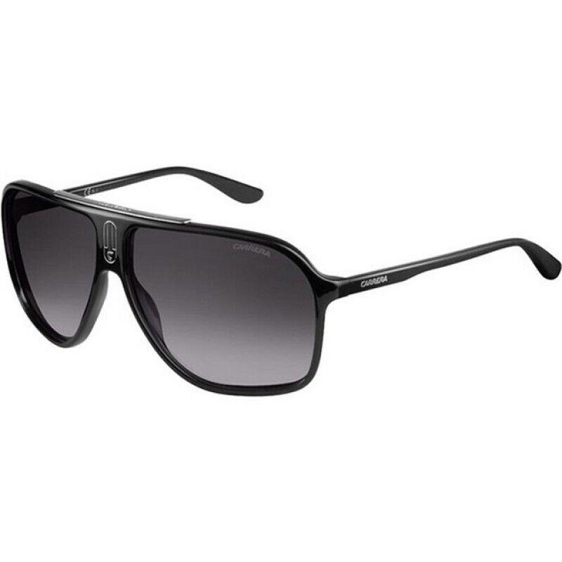 Carrera CA6016S D28 Shiny Black/grey Lens Men Sunglasses 62mm