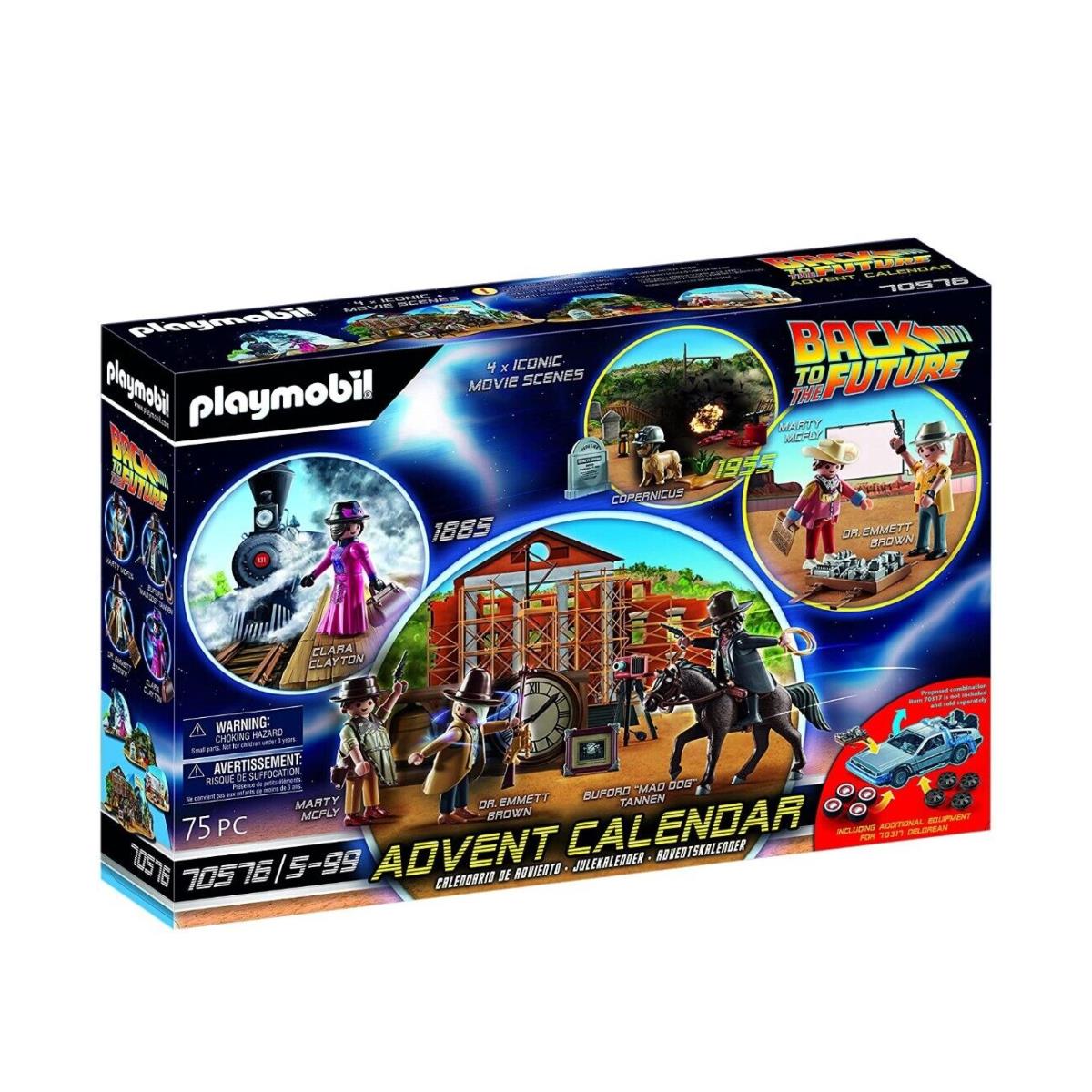 Playmobil Back to The Future Part Iii Advent Calendar 70576 Playset Btf