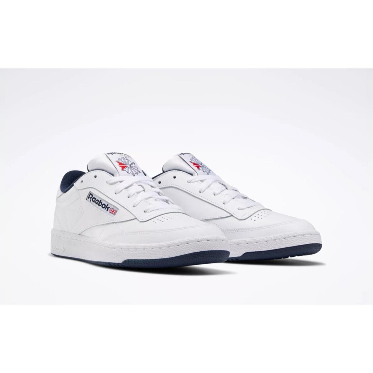 Reebok Club C 85 White Navy Mens Shoes Fashion Sneakers AR0457