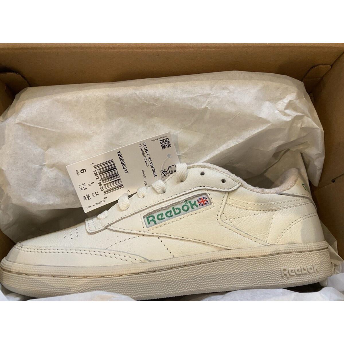 Reebok Club C 85 Vintage Unisex Size 6