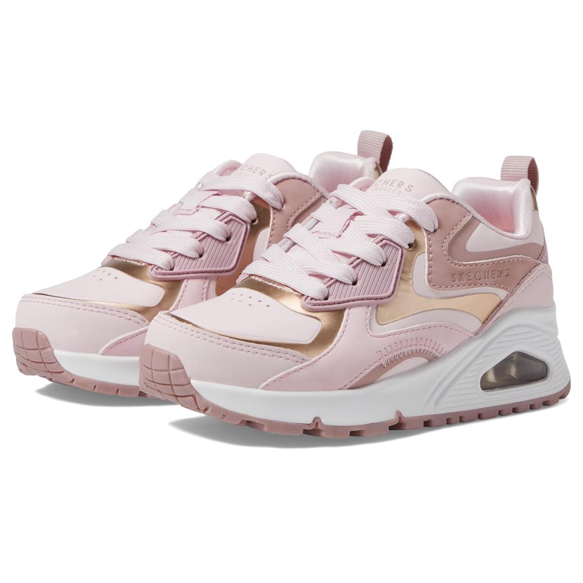 Girl`s Shoes Skechers Kids Uno Gen1 - Color Surge 310547L Little Kid/big Kid Light Pink/Multi
