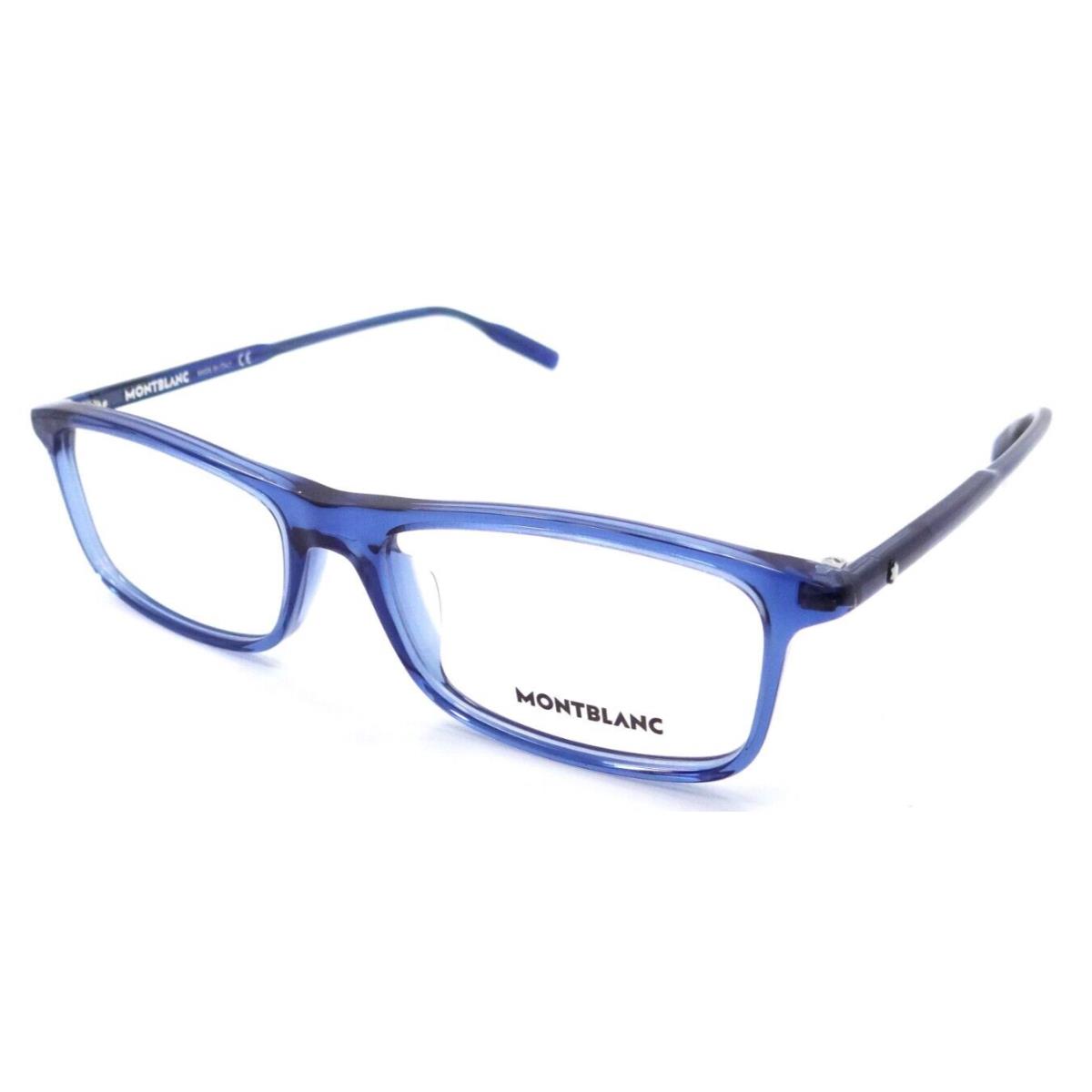 Montblanc Eyeglasses Frames MB0086OA 004 54-17-150 Blue / Blue Made in Italy