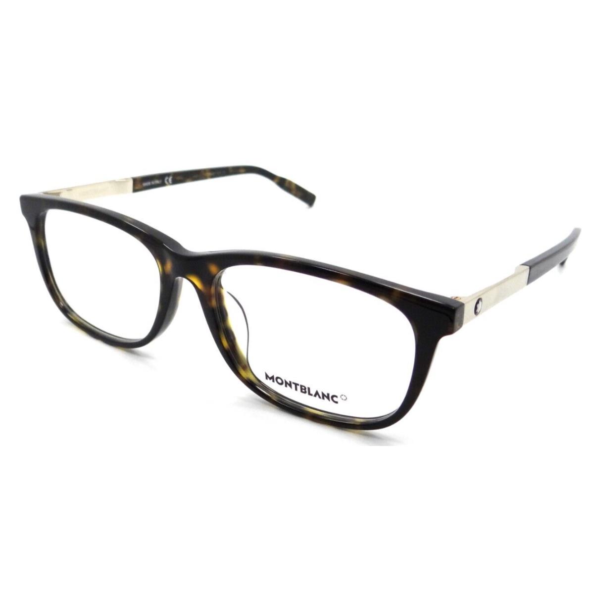 Montblanc Eyeglasses Frames MB0025OA 002 56-17-150 Havana Made in Italy