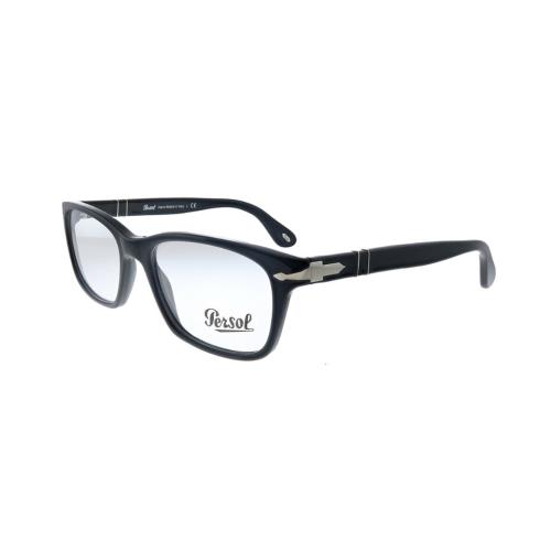 Persol PO 3012V 95 Black Plastic Rectangle Eyeglasses 54mm