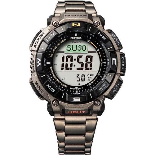 Casio Pro Trek PRG340T-7 Men Digital Altimeter Thermometer Compass Silver Watch
