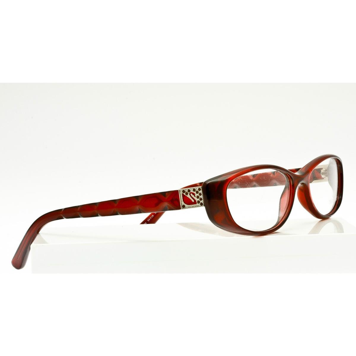 Daniel Swarovski About Eyeglasses Frame Dark Ruby Red SW5018 034 54mm No Case